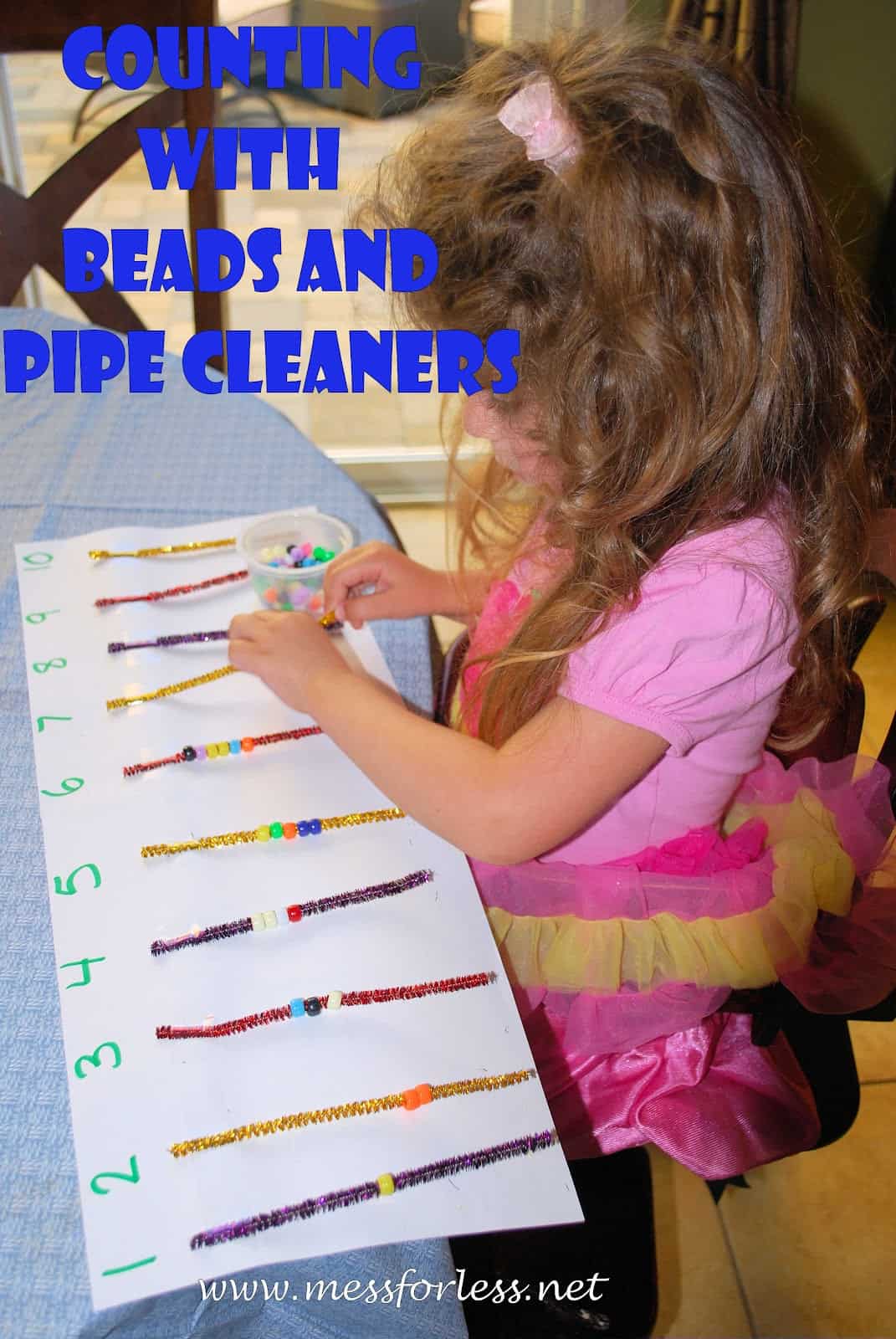 Counting Bead Fun Mess for Less