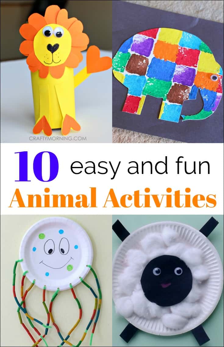 10 Simple Animal Activities from The Kids Weekly Co-Op - Mess for Less