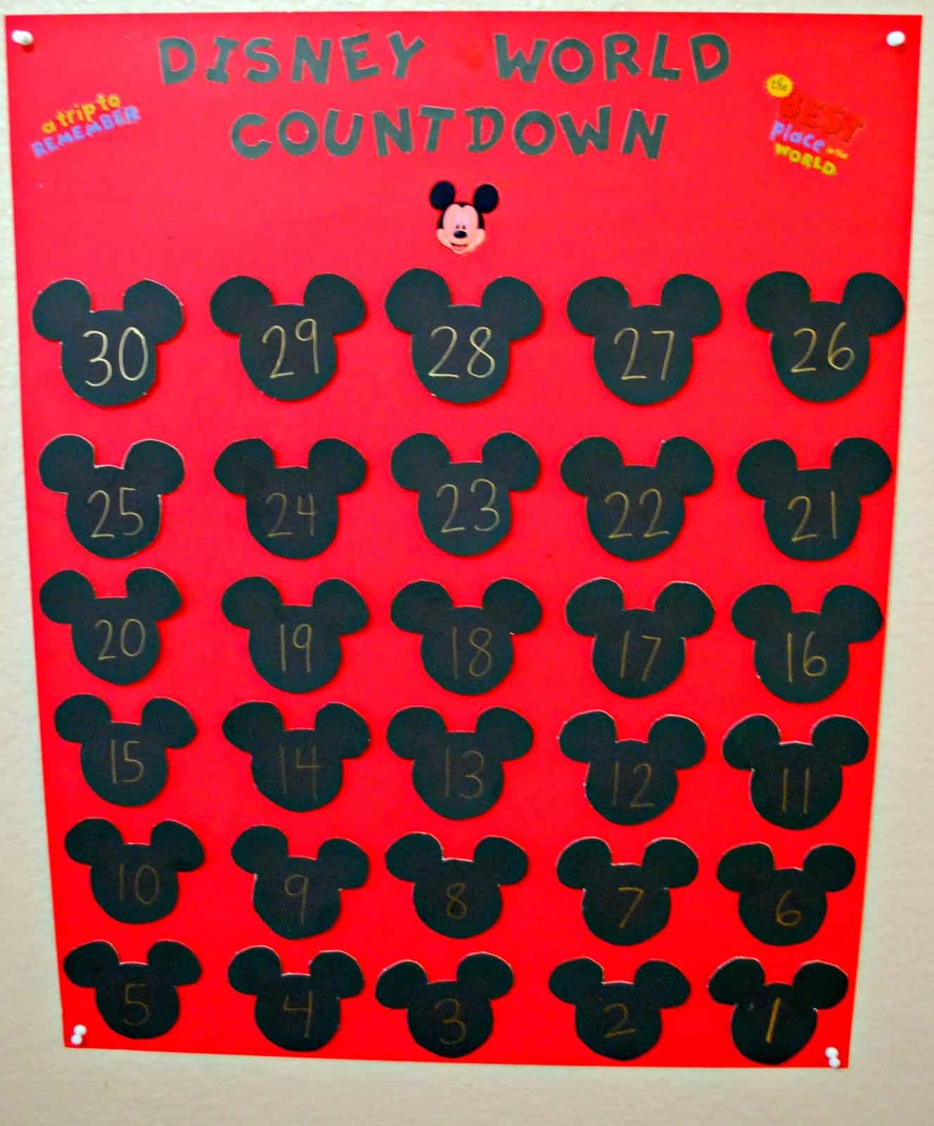 Disney Countdown Calendar Ideas