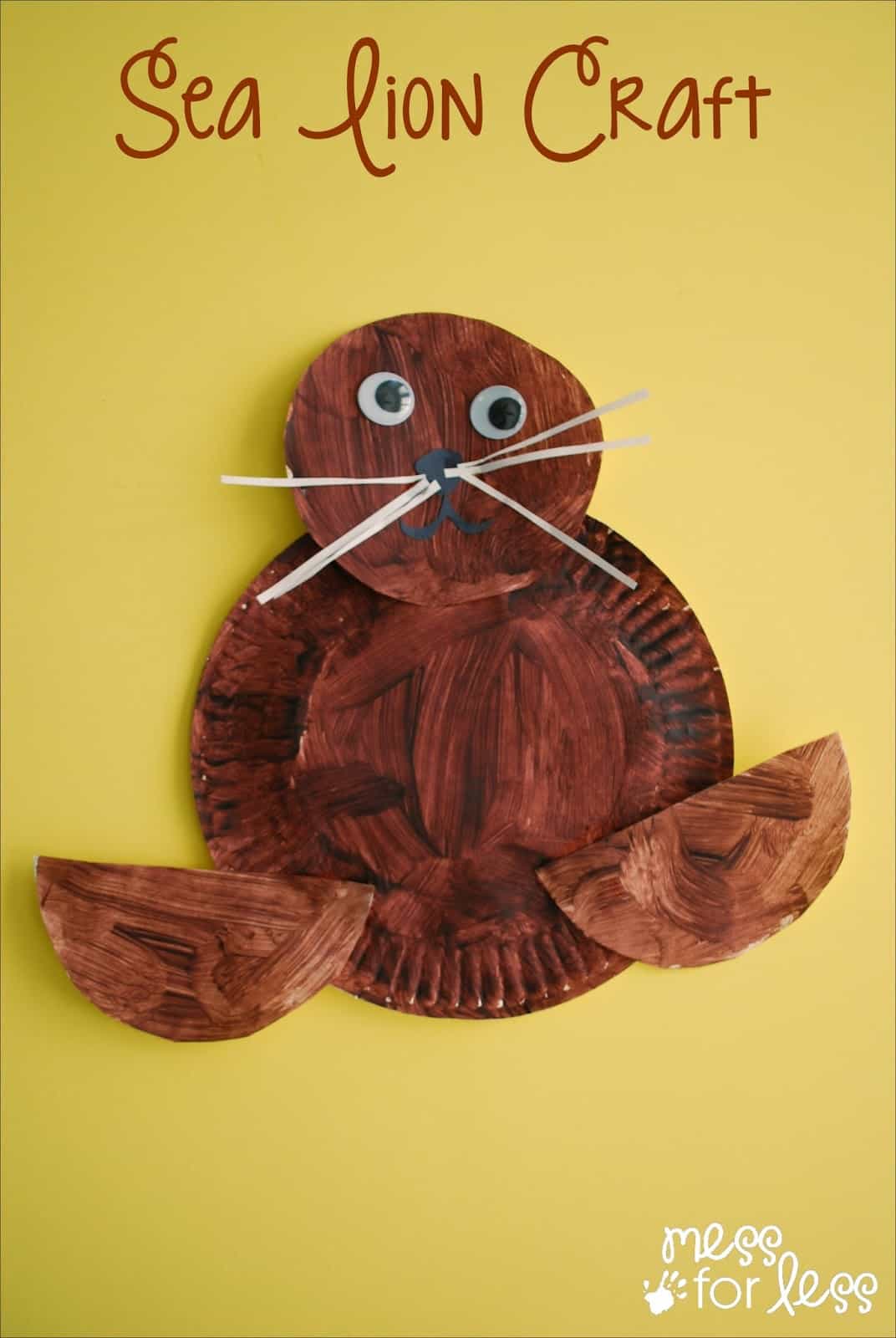 Uniquely Californian Sea Lion Craft - Mess for Less