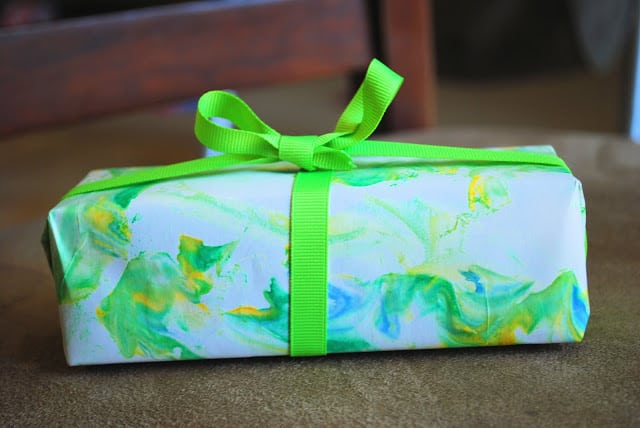 shaving cream gift wrap