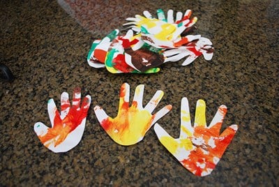 fall handprints