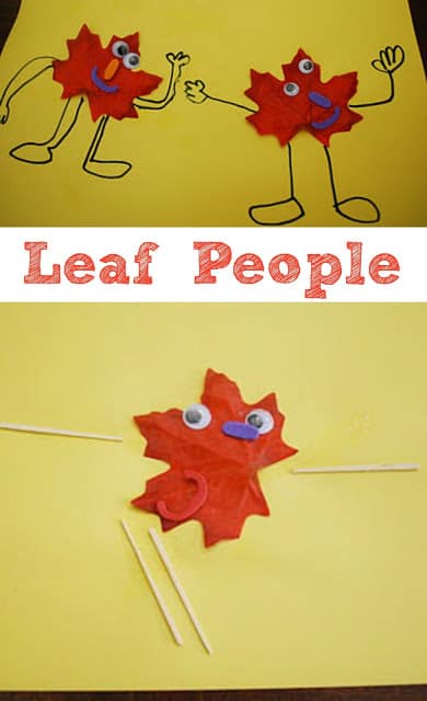 Leaf People - These cute little guys are easy to make and are the perfect Fall Crafts!