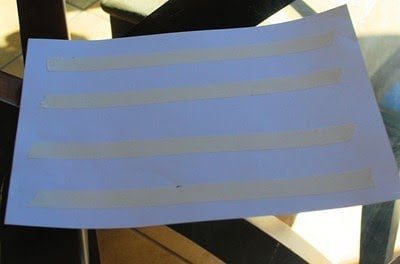 paper with masking tape