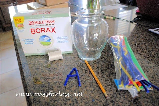 borax crystal letters