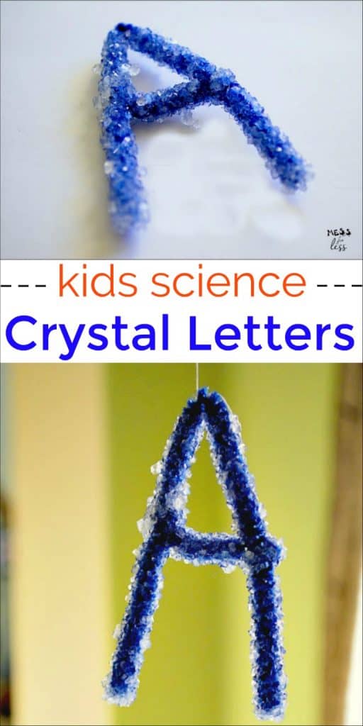 Kids will be amazed at how you can make these sparkly borax crystal letters. Science and fun in one cool activity!