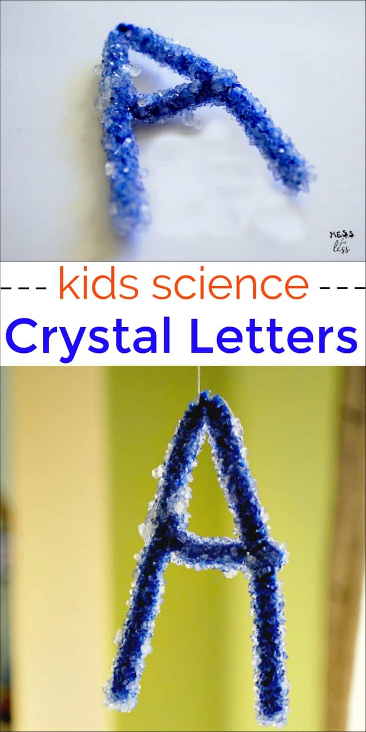 Borax Crystal Letters - Mess for Less