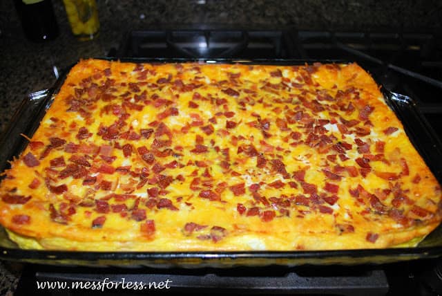 breakfast casserole with bacon