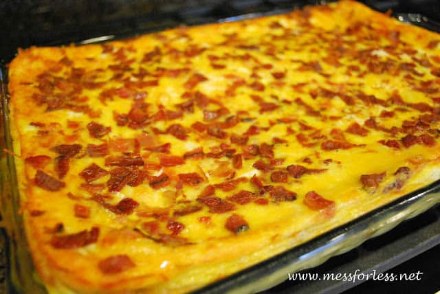 breakfast casserole with bacon