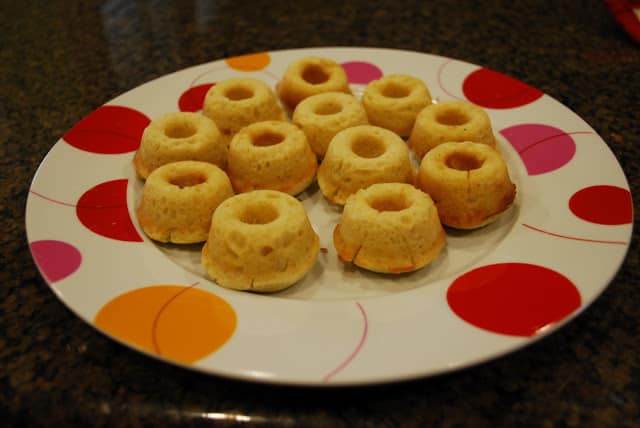 baked mini donuts on plate
