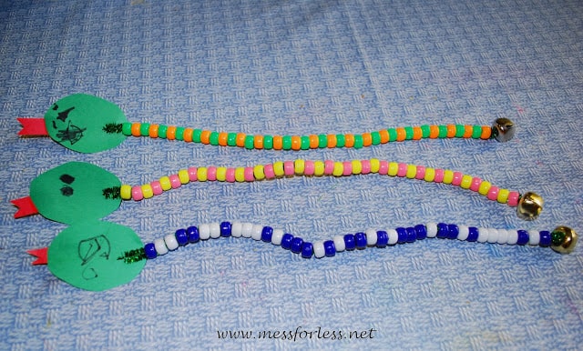patterned bead snake