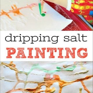 dripping salt painting