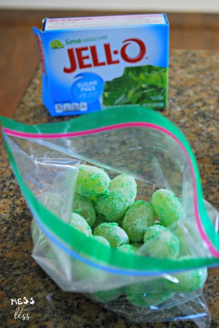 grapes dipped in jello