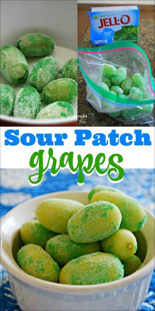 Sour Patch Grapes - When rolled in lime Jello powder and frozen, these grapes taste suspiciously like candy. If you make them with sugar free Jello, they are 0 Weight Watchers points.  