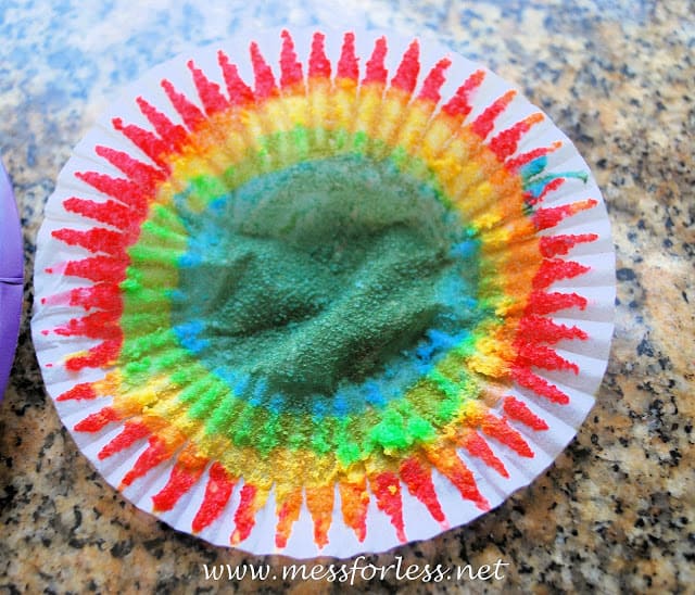 rainbow cupcake liner