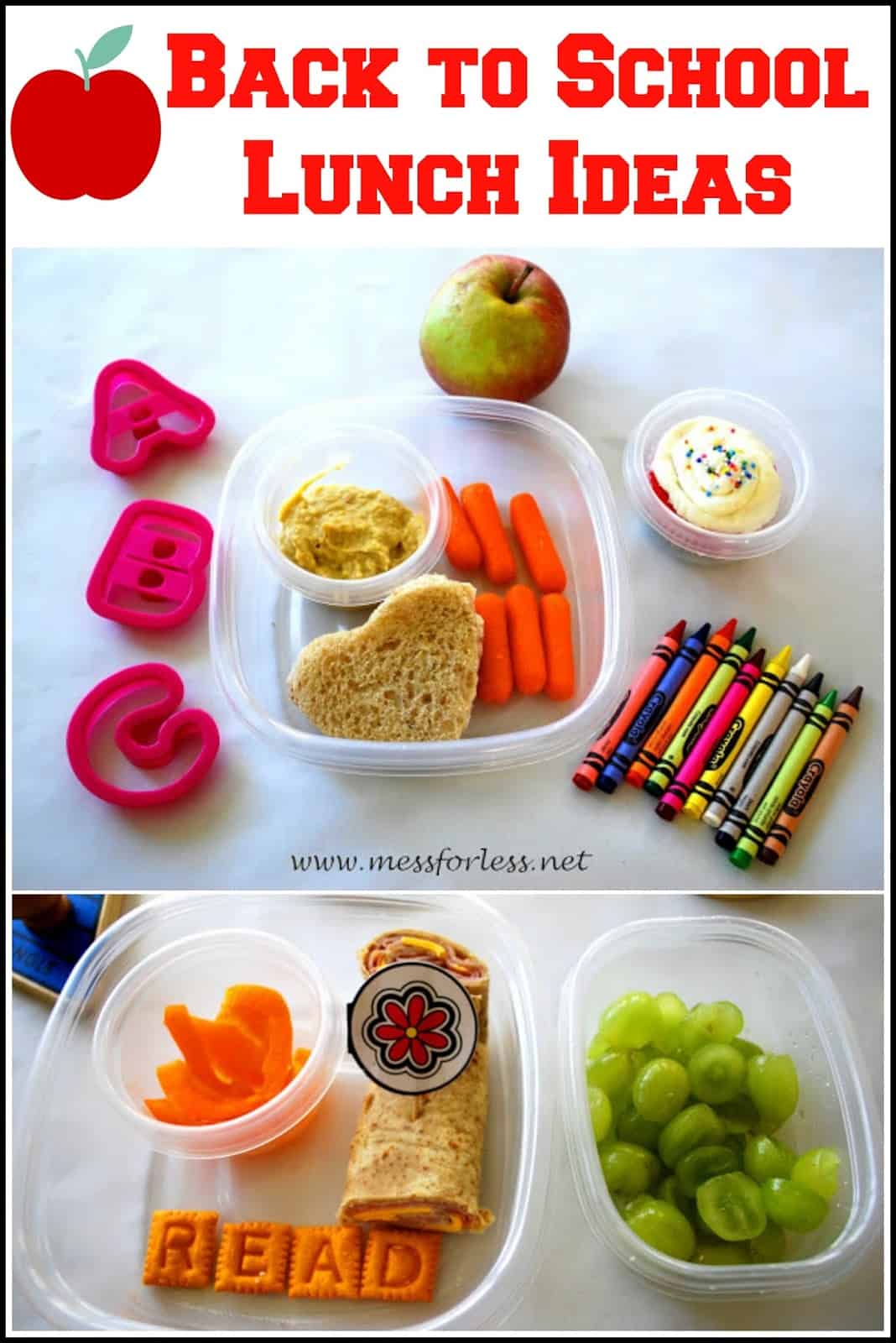 Back to School Lunch Ideas Mess for Less