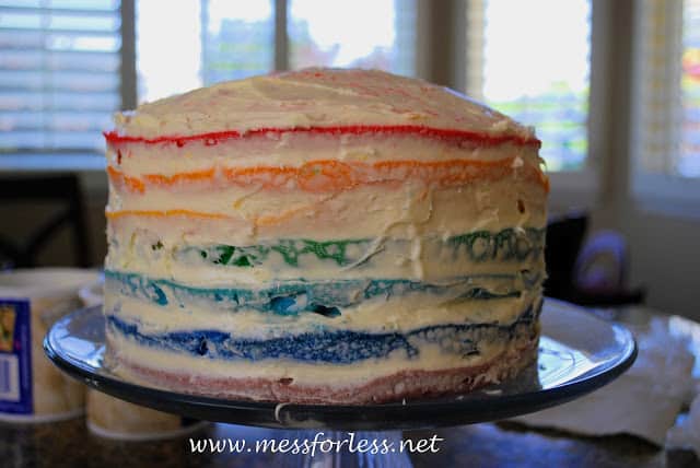Easy Rainbow Cake Recipe