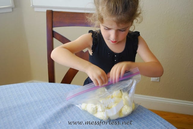 dough balls in bag