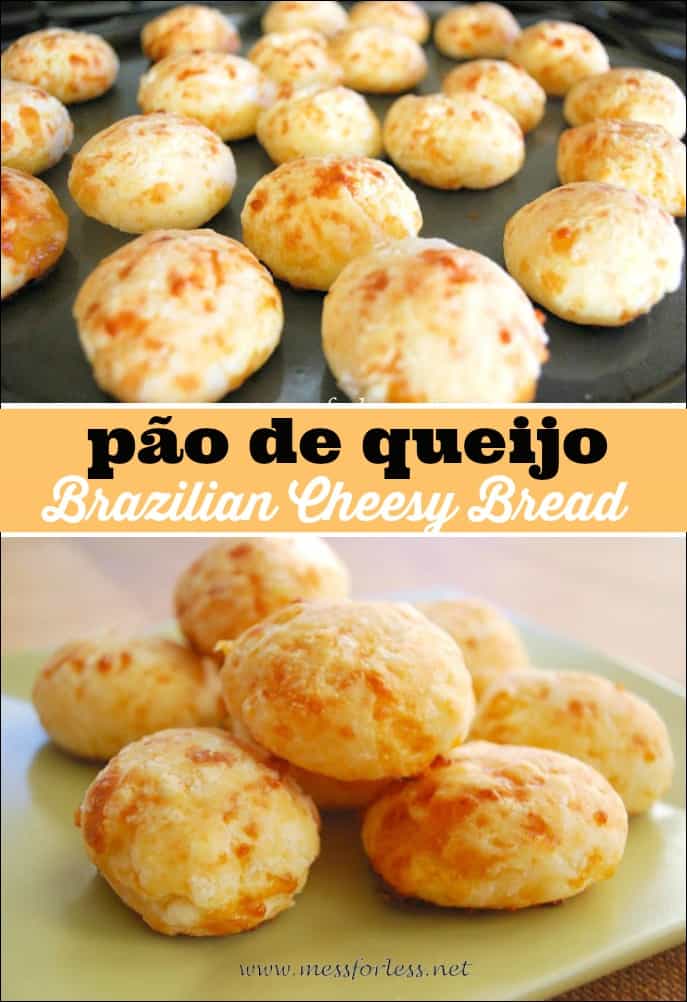 Pão de queijo is Brazilian Cheesy Bread. It is simple to make and is unlike anything you've ever tasted. My family loved this easy bread recipe!