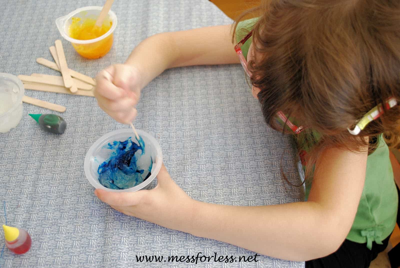 Homemade Finger Paint Mess for Less