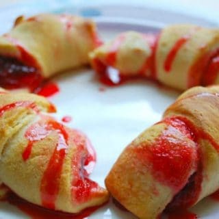 strawberry crescents