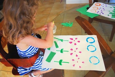 child doing craft