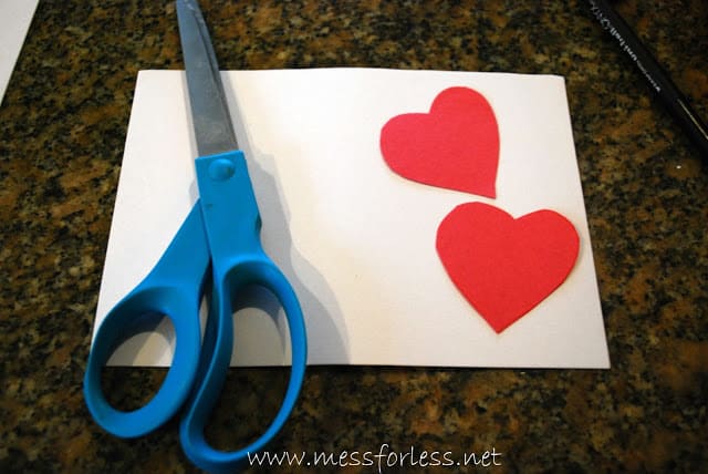 scissor, hearts, and paper