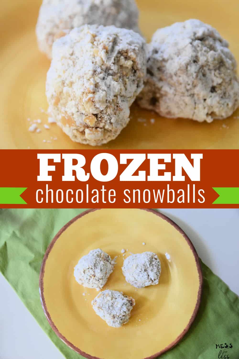Frozen Chocolate Snowballs