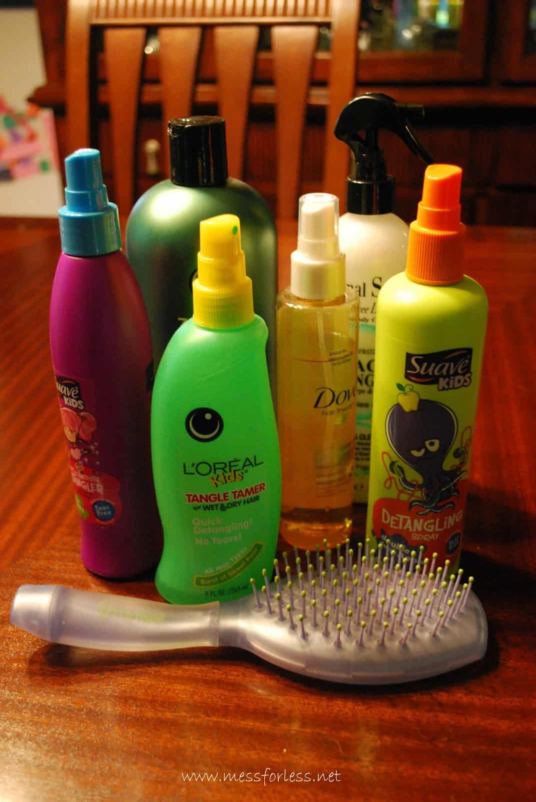 Get Rid Of Hair Tangles Plus A Recipe For Hair Detangler Mess