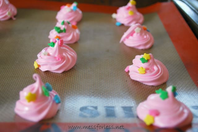 pink Meringues