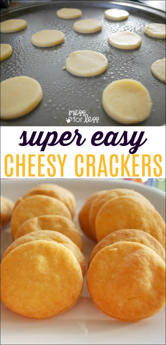 Cheese Cracker Recipe: Just a few ingredients make these yummy cheesy crackers which your kids will like better than store bought. 