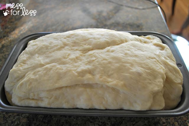 bread in a pan