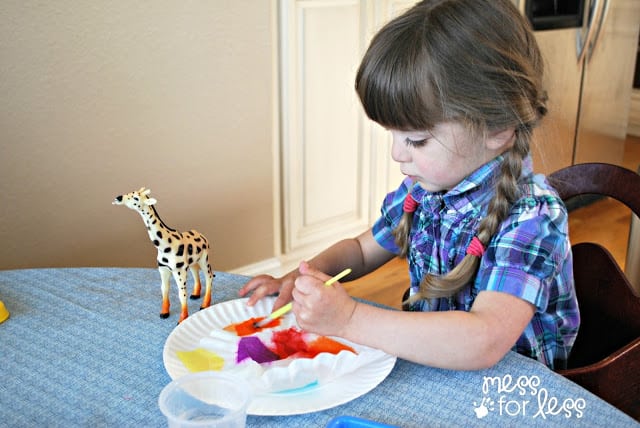 child painting