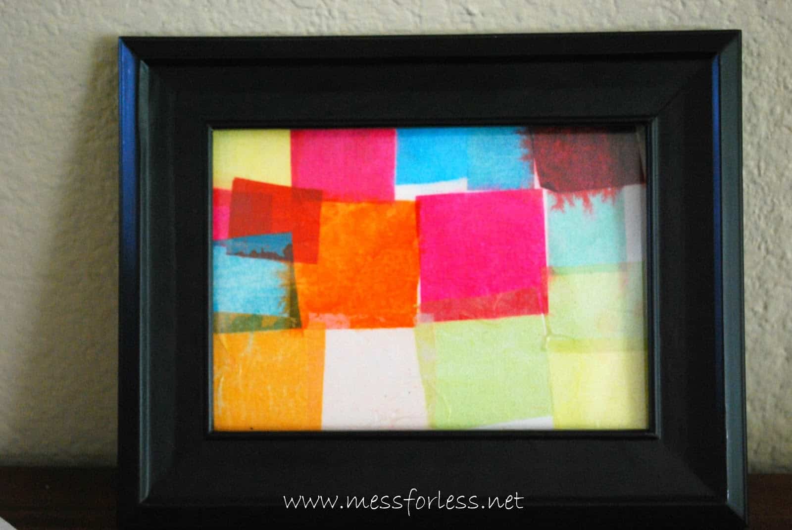 Tissue Paper Canvas Art - Salvage Sister and Mister