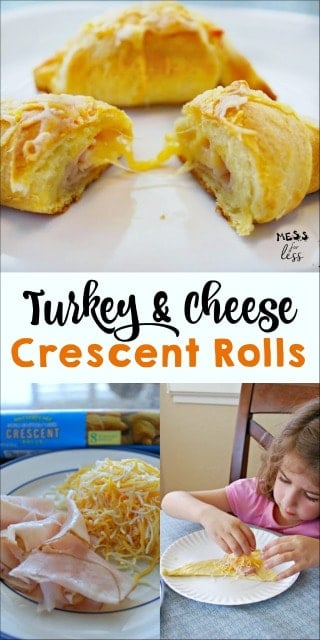 My kids love having this for a quick lunch or snack. This turkey and cheese crescent roll recipe is cheesy, filling and super easy to make.