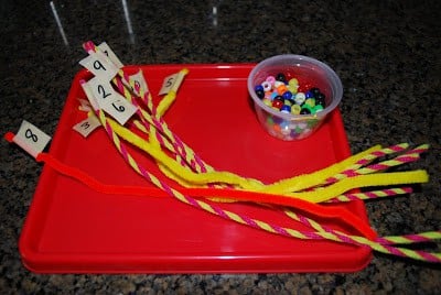 pipe cleaner counting