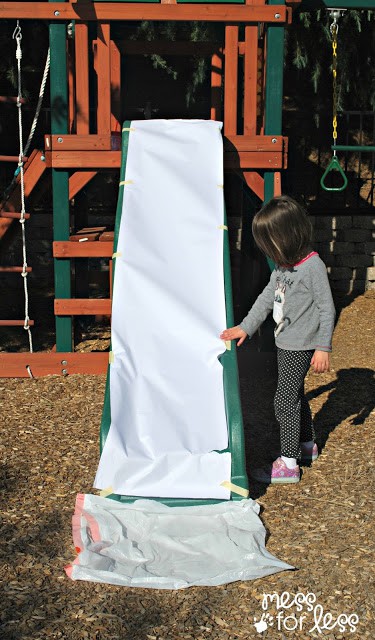 slide painting activity