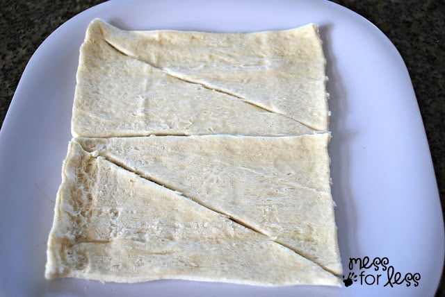 crescent dough triangles