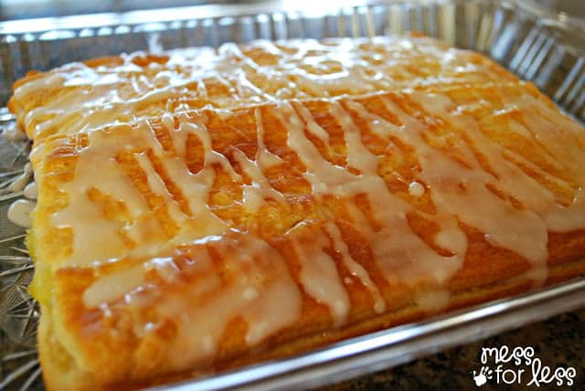 Lemon Bar Crescents with glaze