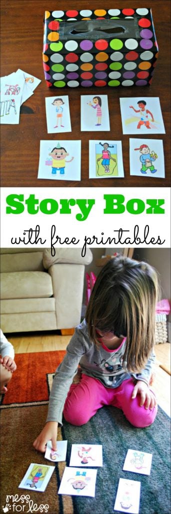 Kids can learn and have fun with this story box with free printables. 