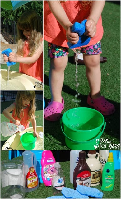 Water Table Play Props - Just a few items you have at home can bring new life and excitement to a water table.