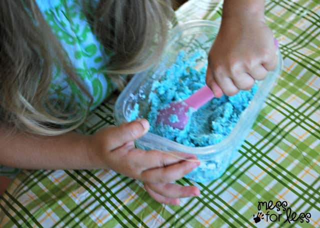 Mixing Lotion Dough