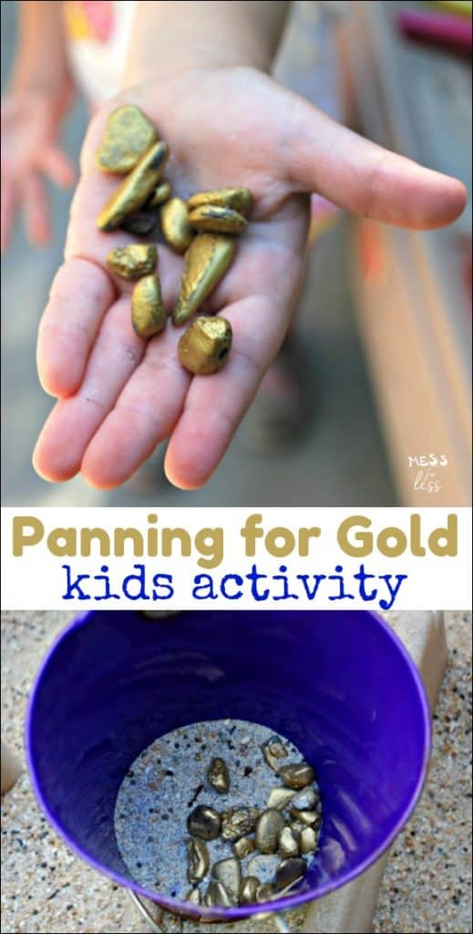 Panning for Gold Activity - Kids will make their own "gold" and then sift to find their treasure in this fun summer activity