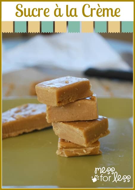 Sucre à la Crème is a traditional French Canadian recipe similar to fudge though the texture is more grainy and it melts in your mouth. It is incredibly sweet and decadent and just a small tray will last you for quite some time.
