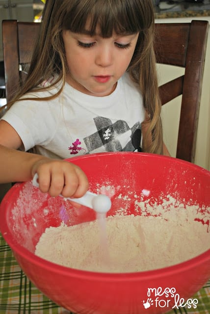 child cooking