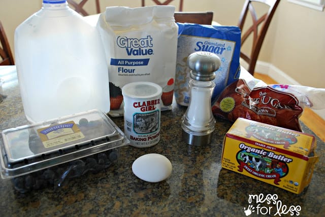 blueberry muffin ingredients