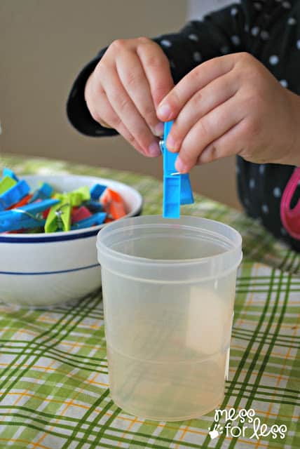 Fine motor skills practice with kids