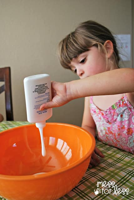 child making gak