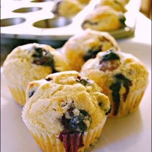 homemade blueberry muffins 1