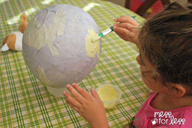 painting paper mache